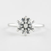 1.0 CT Round Solitaire Style Moissanite Engagement Ring 1